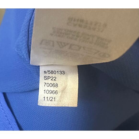 Ann Taylor Bow-Neck Tie Sleeveless Shell V-Neck Top SZ L Royal Blue - Picture 5 of 5